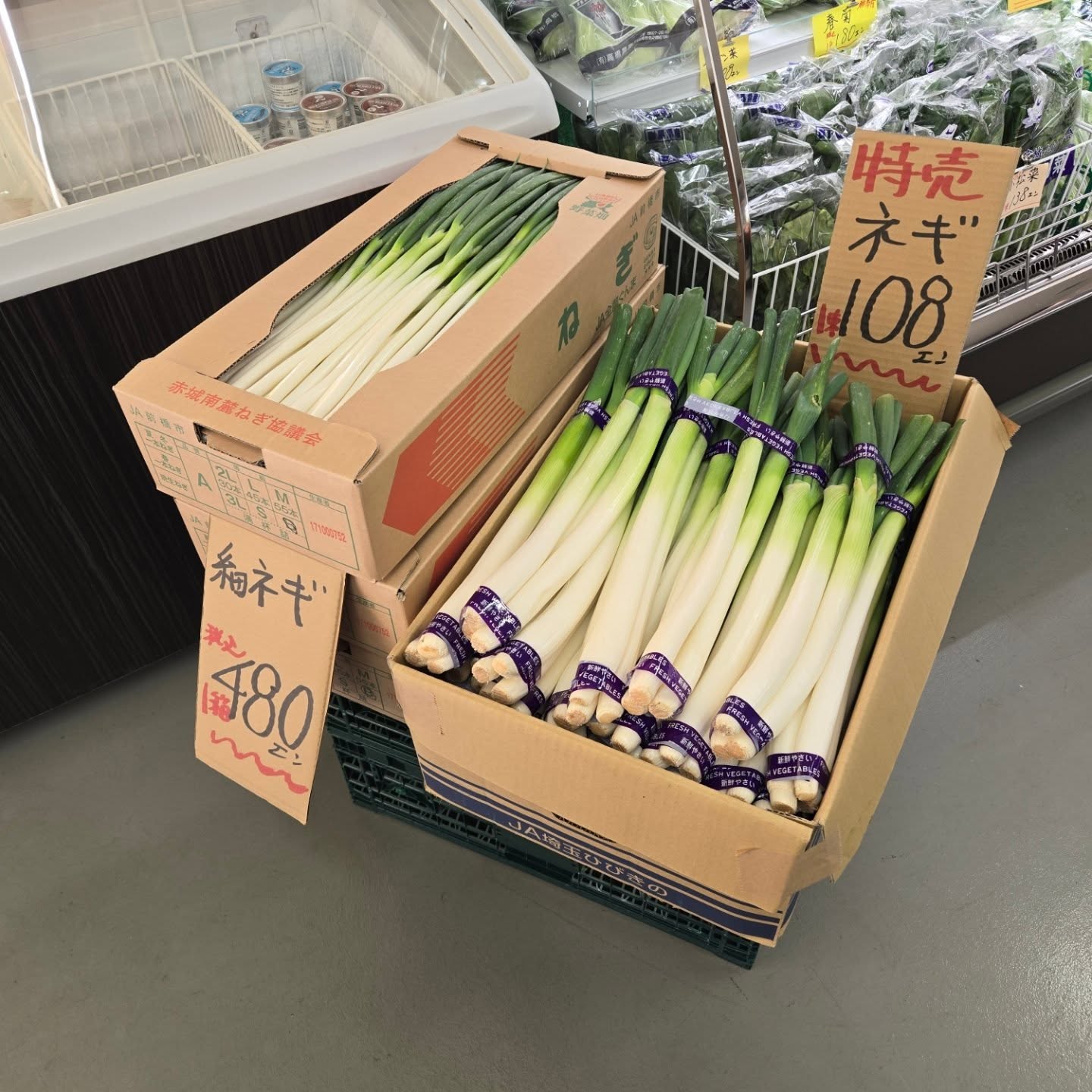 おはようございます

1/17(土)本日のお値段紹介

今日は｢長ねぎ｣がお買い得です!!

美味しいいちごもたくさん入荷しました

今日も1日よろしくお願いいたします